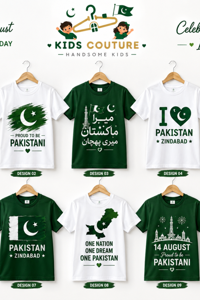 14th August Independence Day Kids Customize T-Shirt